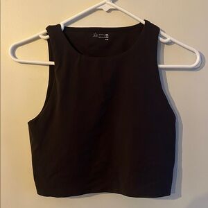 Brown tank with built in bra